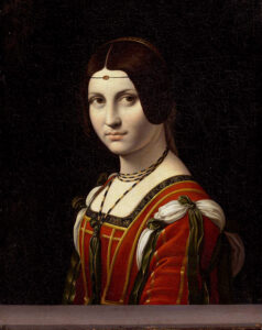 Léonard de Vinci, la Belle Ferronnière,1495-1497, Louvre-CC BY-NC Jacques BOUBY