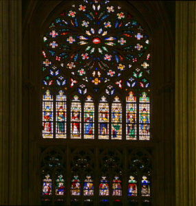  Tours, Cathédrale saint Gatien, vitraux, rose Ouest-CC BY-NC Jacques BOUBY