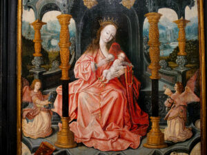 Vierge à l'Enfant entre deux anges, anonyme, Musée des Beaux-Arts, Tours -CC BY-NC Jacques BOUBY