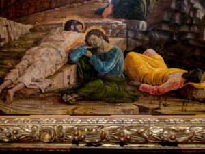 Andrea Mantegna , Le Christ au Jardin des Oliviers, détail, Musée des Beaux Arts, Tours -CC BY-NC Jacques BOUBY