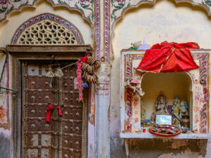 Shekhawati, Haveli, porte intérieure -CC BY-NC Jacques BOUBY
