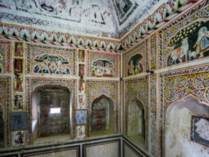 Shekhawati, intérieur d'une haveli, chambre -CC BY-NC Jacques BOUBY