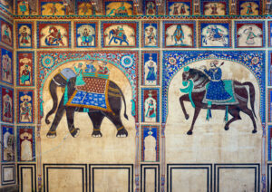 Shekhawati, fresques-CC BY-NC Jacques BOUBY