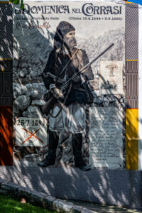 Sardaigne, Oliena,Hommage au bandit légendaire Giovanni Corbeddu